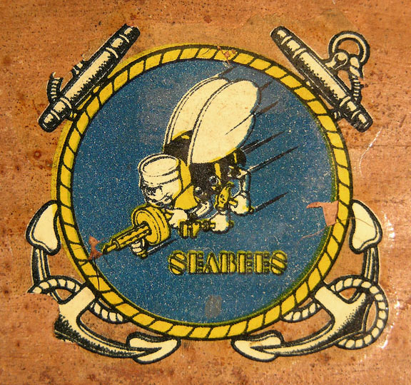 Seabee decal on front