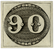 30r Bull's-eye single, 1843
