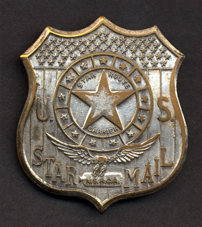 Star Route Carrier badge