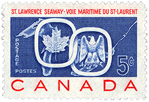 5c St. Lawrence Seaway single, 1959