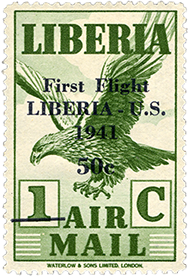 50c surcharge on 1c airmail single