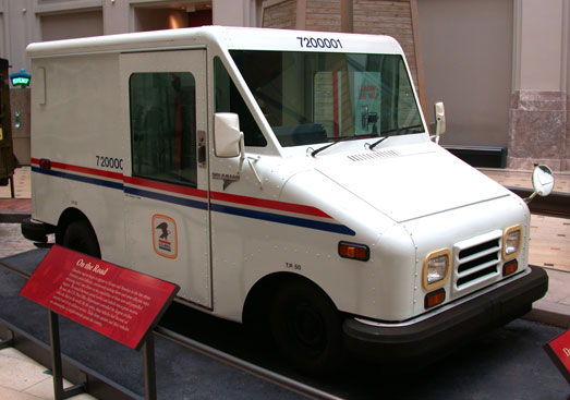 Long Life Vehicle on display in the Postal Museum