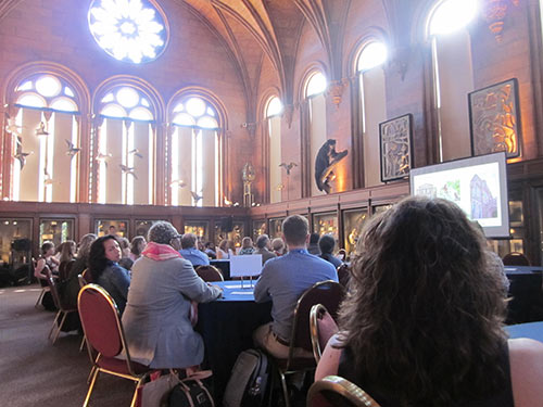 Smithsonian Affiliates attending a meeting in the Smithsonian Castle