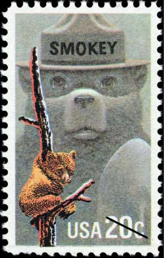 Smokey the Bear stamp