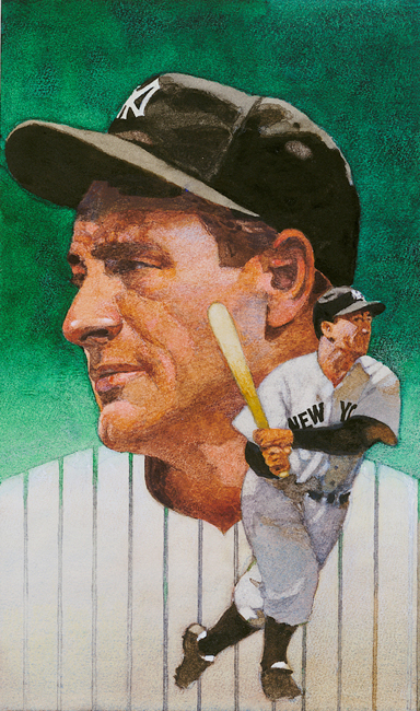 painting of Lou Gehrig