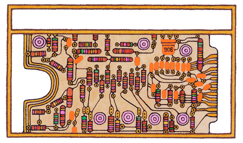 illustration of a transistor
