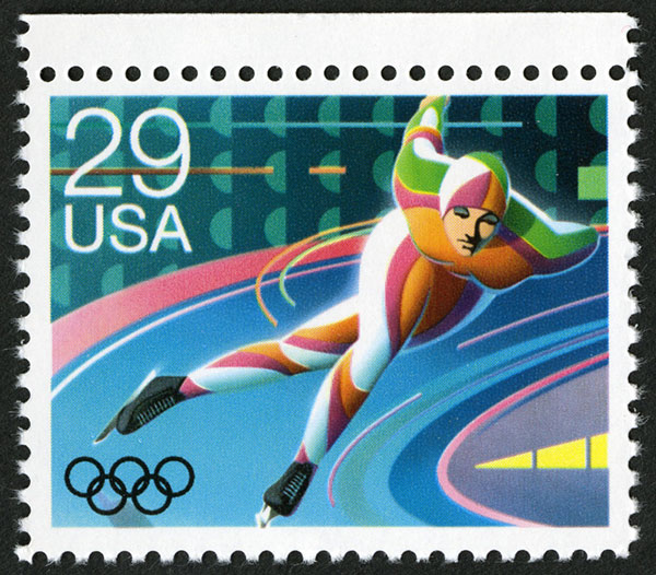 29-cent Olympic Speed Skating stamp