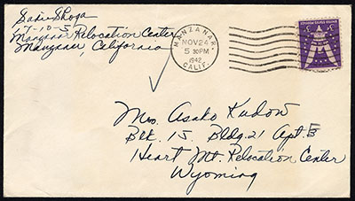 Japanese American internment camp cover