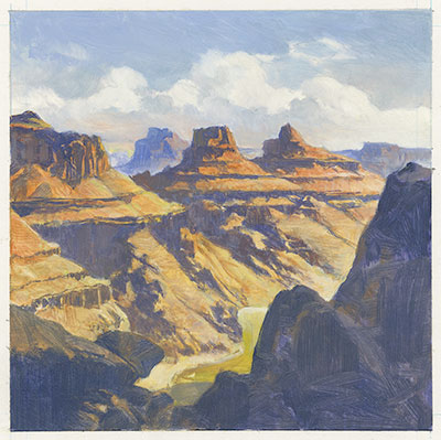 32¢ Grand Canyon stamp art