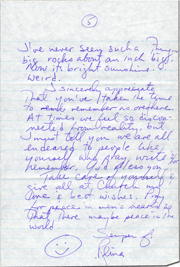 Letter from Major DuVal