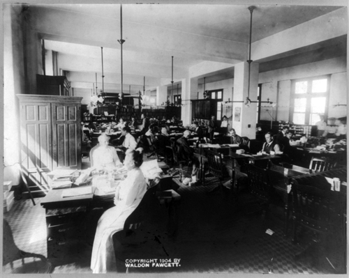 Female employees at the Dead Letter Office