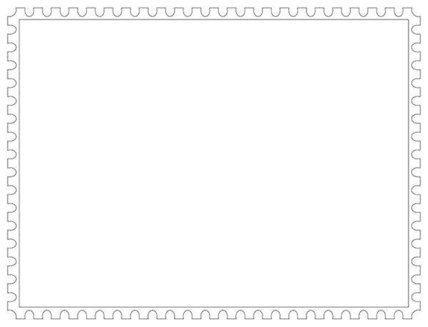 blank stamp with border