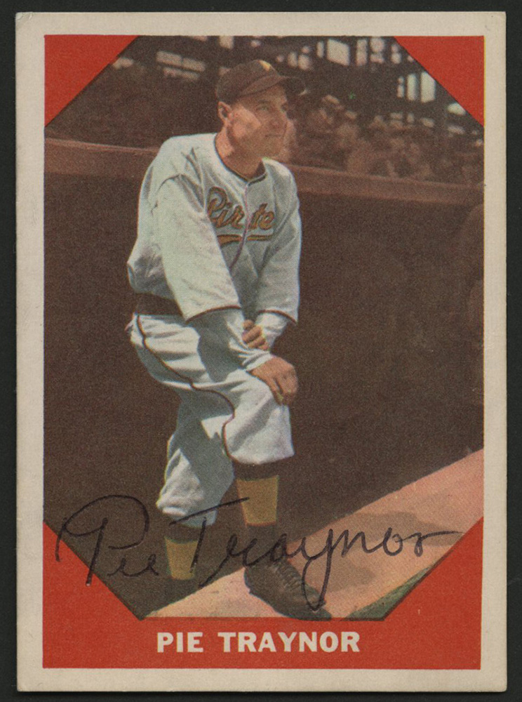 Pie Traynor baseball card