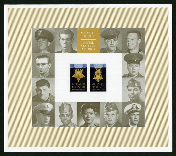 Medal of Honor stamp sheet