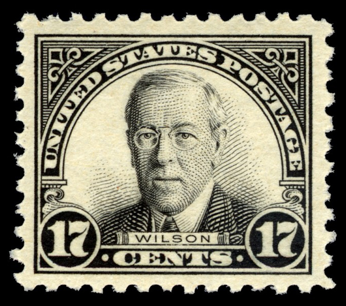 17-cent Woodrow Wilson stamp