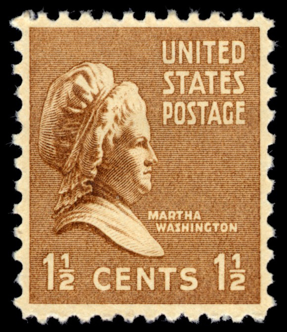 Sello Martha Washington de 1,5 centavos