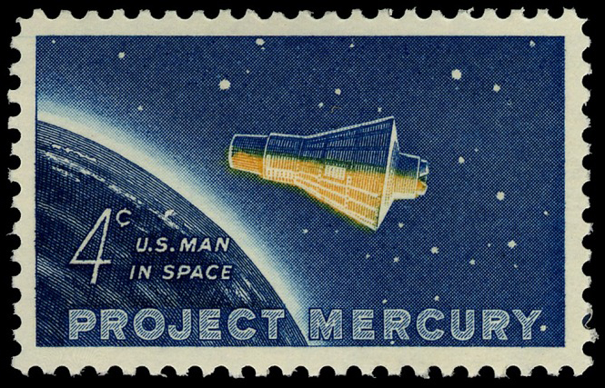 Sello del Programa Mercury de 4 centavos