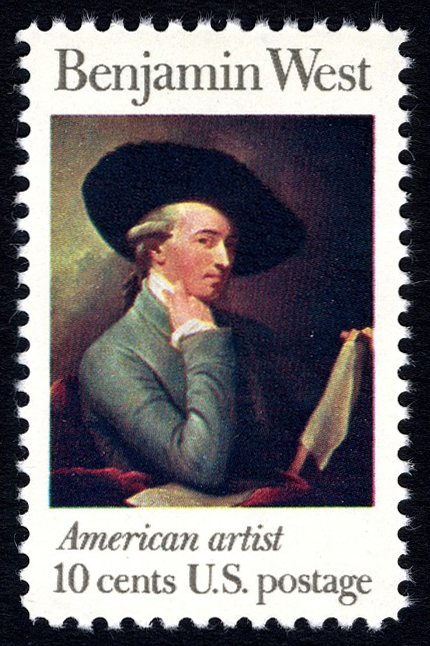 10-cent Benjamin West stamp