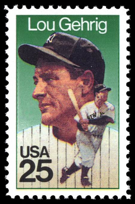 25-cent Lou Gehrig stamp