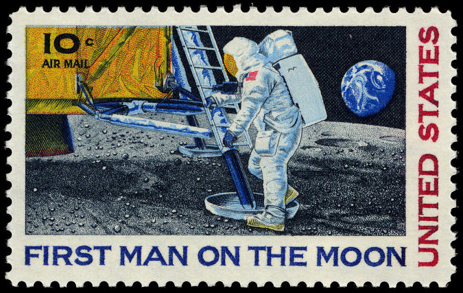 10-cent First Man on the Moon stamp