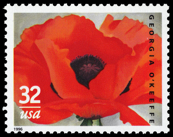 32-cent Georgia O'Keeffe stamp