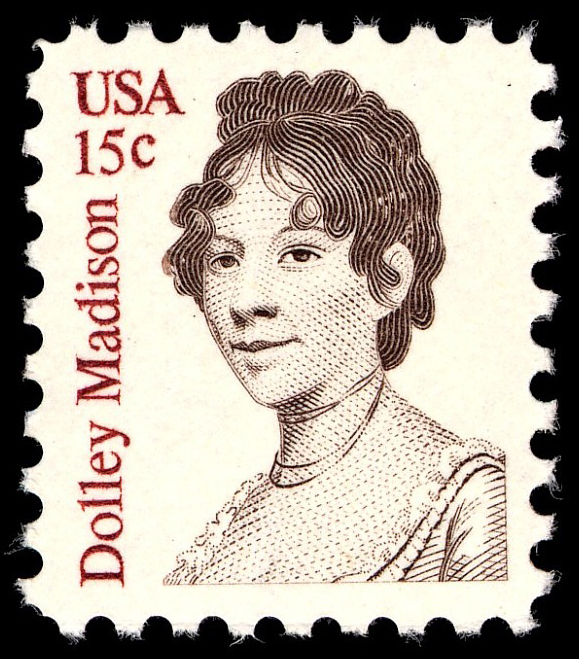 Sello Dolley Madison de 15 centavos