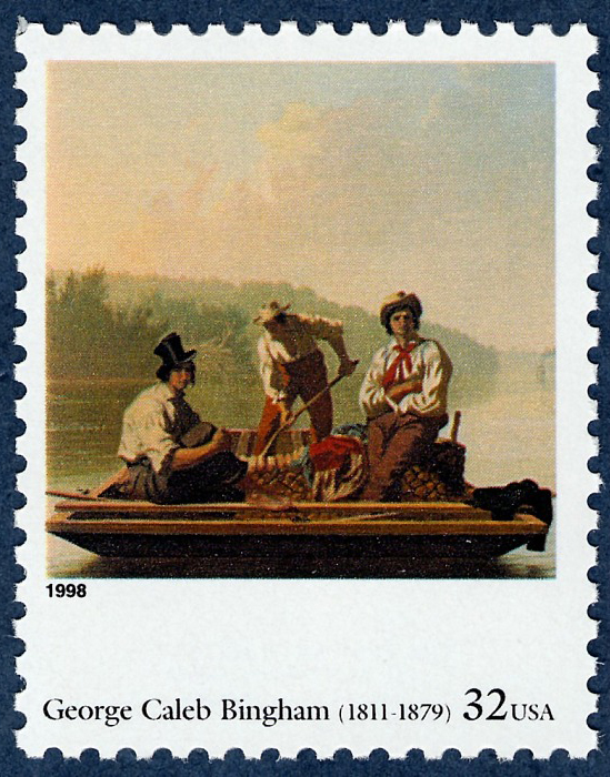 32-cent Boatmen On The Missouri stamp