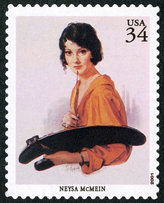 Ilustración de 34 centavos para la portada del sello de la revista McCall's
