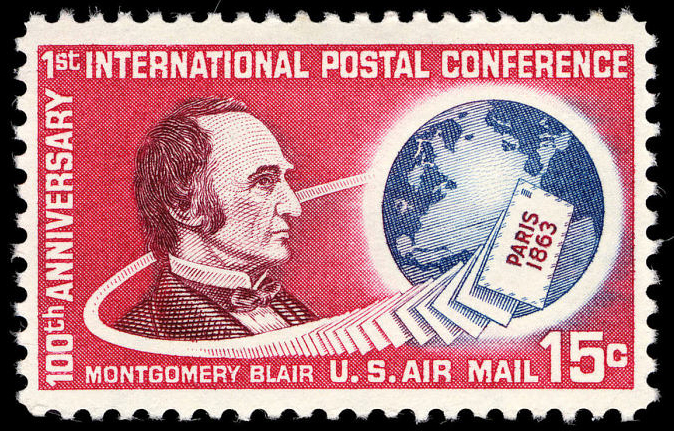 15-cent Montgomery Blair Issue stamp