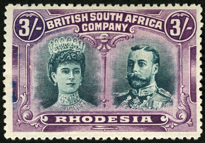 3sh Queen Mary & King George V stamp