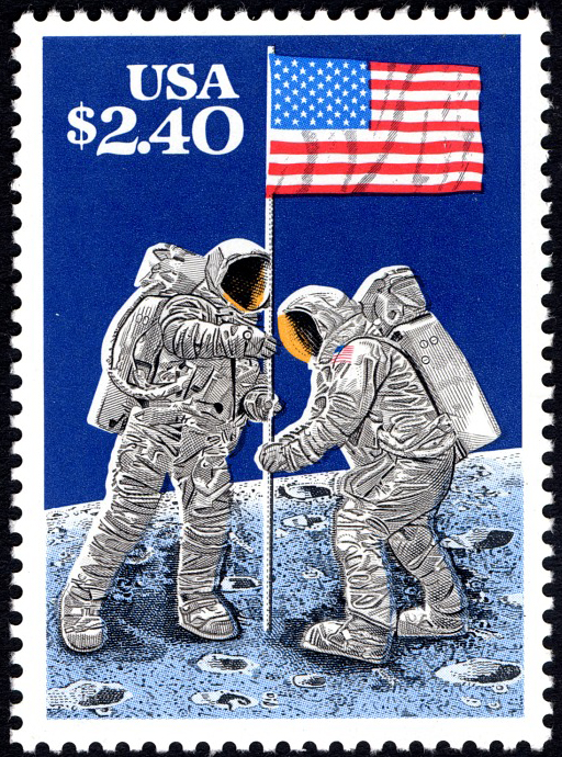 $2.40 Moon Landing stamp