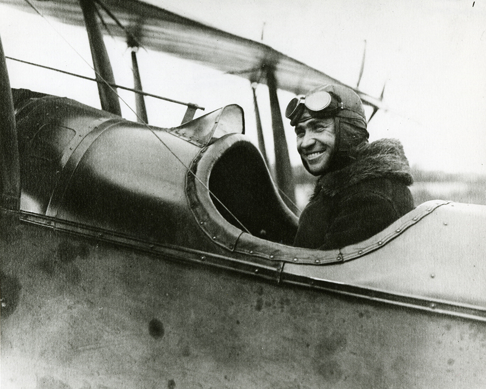 Photograph of airmail pilot Robert Shank