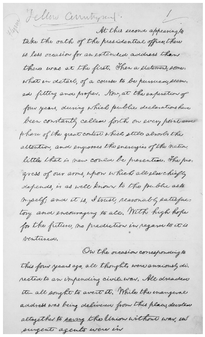 Abraham Lincoln, segundo discurso inaugural