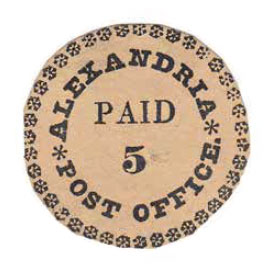 Alexandria, Virginia, 5-cent postmaster provisional, 1846