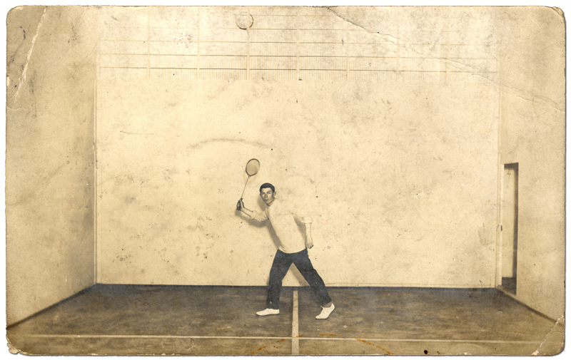Olympic’s squash court photo postcard