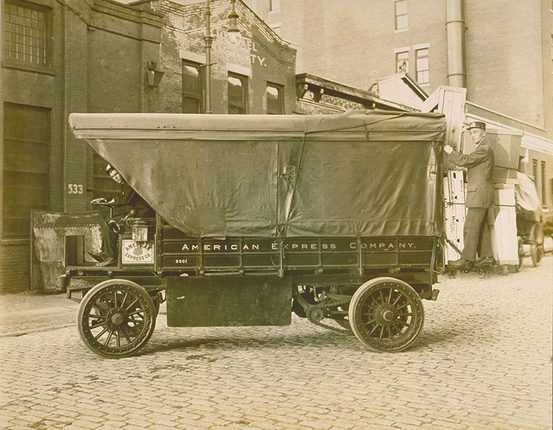 Circa 1912 motorized truck