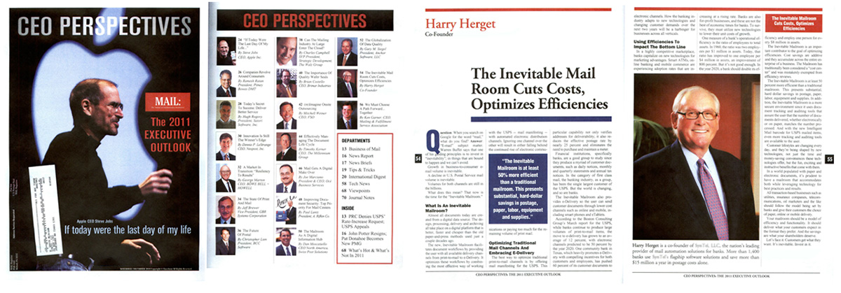 CEO Perspectives magazine cover and pages