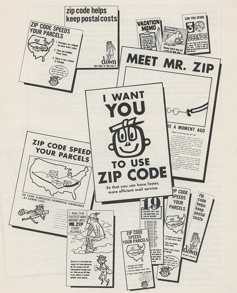 Excerpt from 'Postmaster's ZIP Code Promotion Kit,' March 1966.