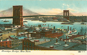 Brooklyn Bridge postcard