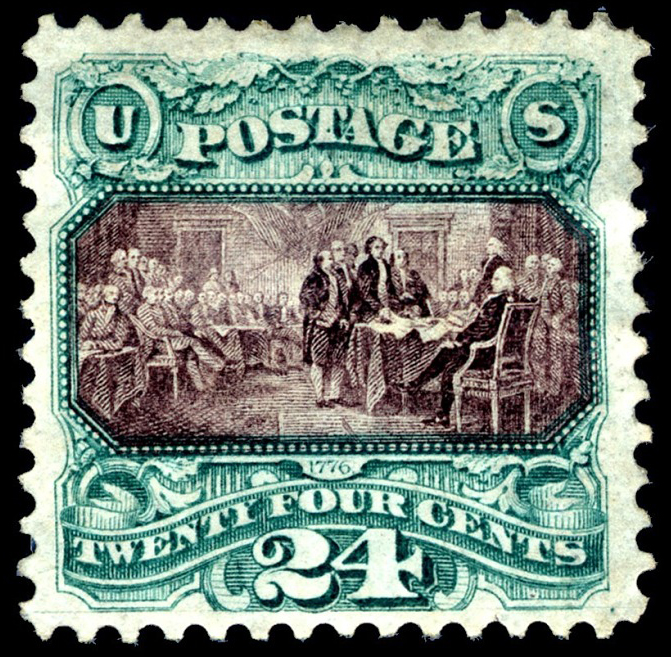 24-cent Declaration of Independence re-issue stamp