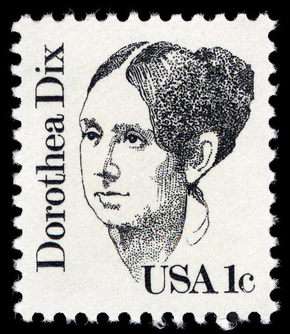 Sello Dorothea Dix de 1 centavo