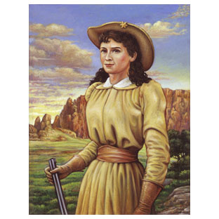 Painting of Annie Oakley