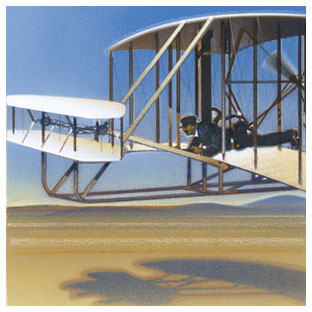 Painting of the Kitty Hawk