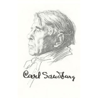Drawing of Carl Sandburg