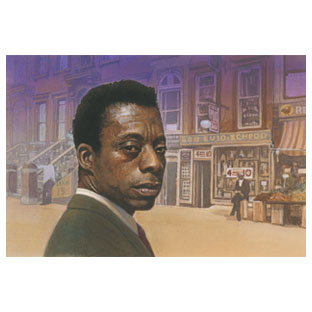 Painting of James Baldwin
